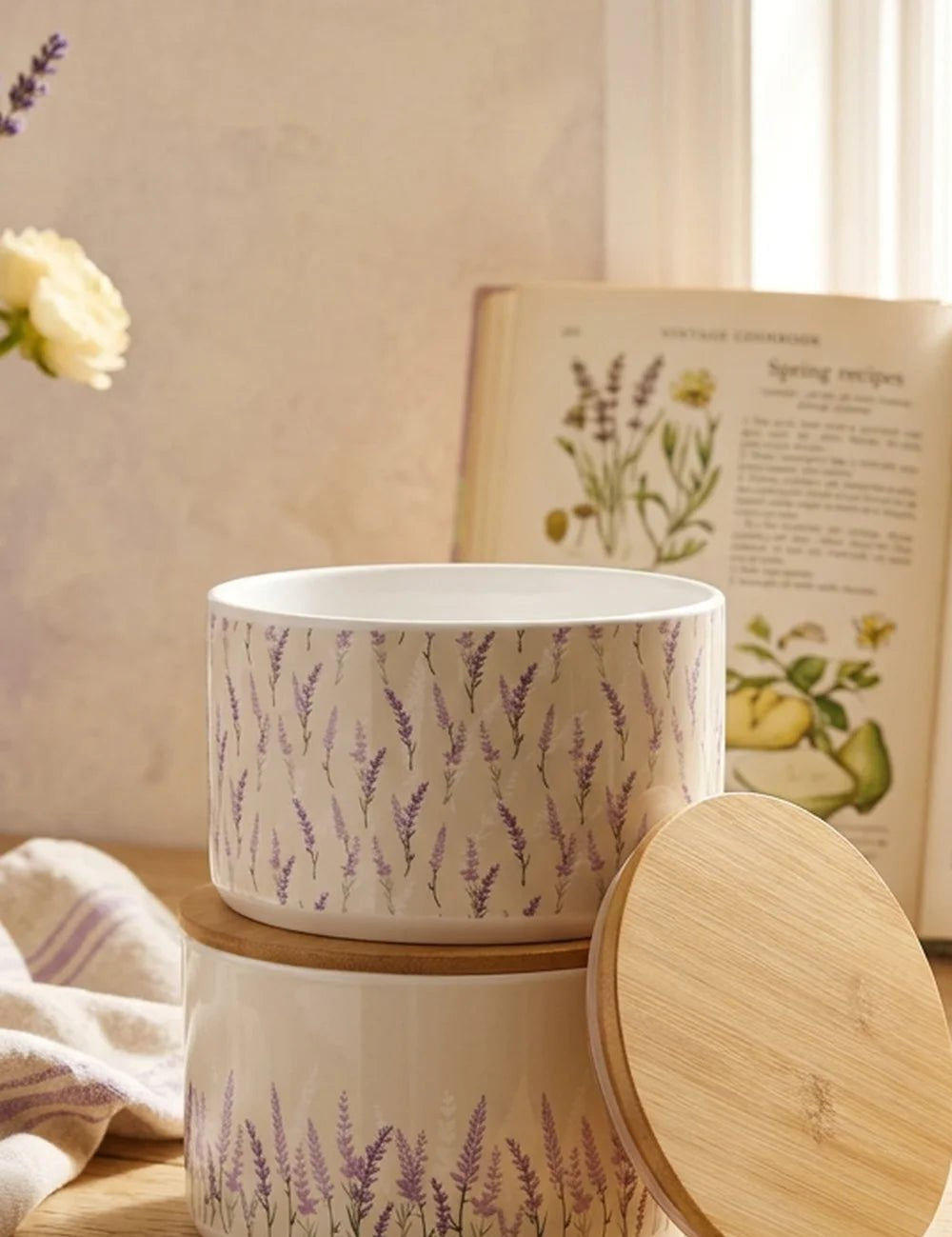 Vorratsdose Lavander – Ansicht von der Seite