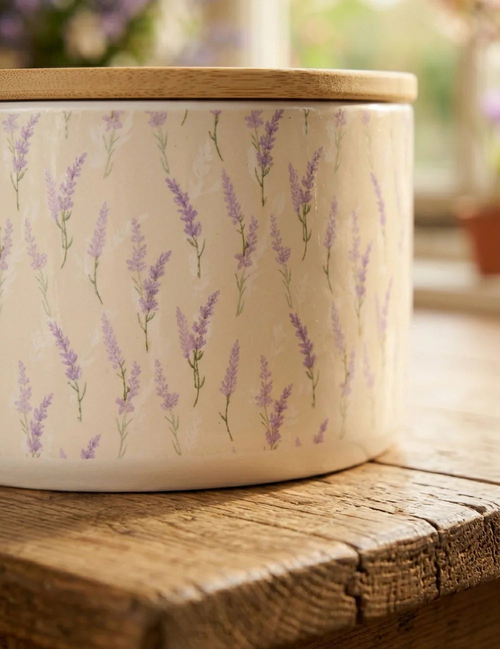 Vorratsdose Lavander – Nahaufnahme Materialdetail