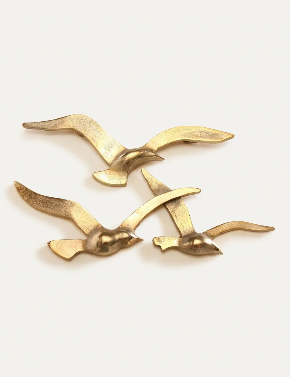 Wandobjekt Birdy gold – Produktansicht frontal