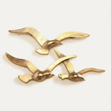 Wandobjekt Birdy gold – Produktansicht frontal