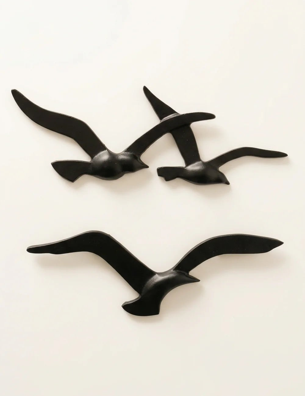 Wandobjekt Birdy schwarz – Produktansicht frontal