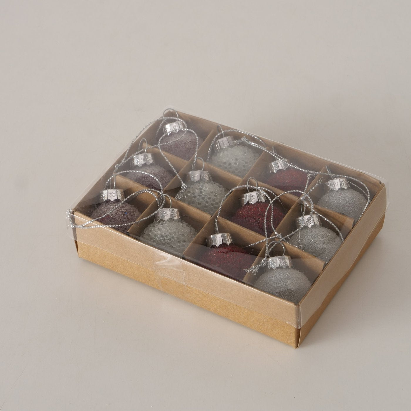 Weihnachtskugel Rubina, 12 - tlg. - WohnSinn