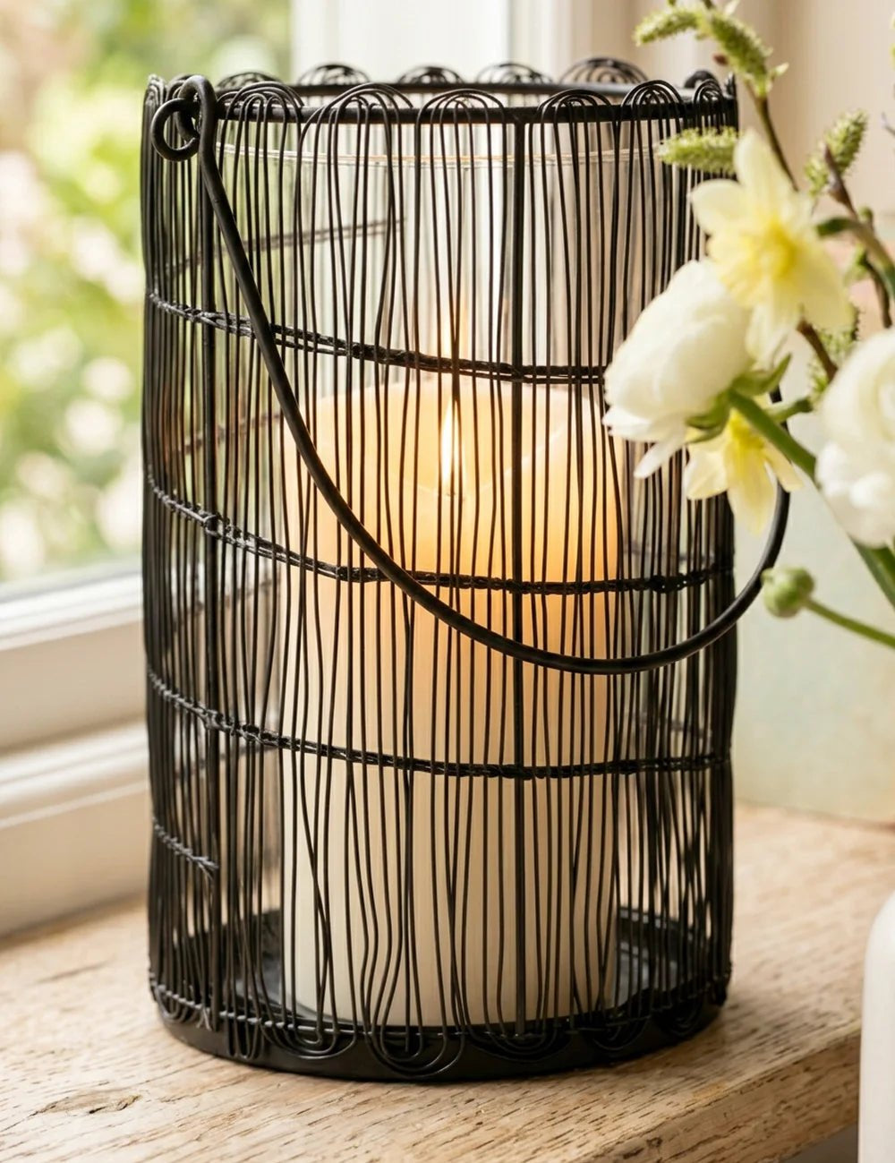 Windlicht Vicky – Nahaufnahme Materialdetail