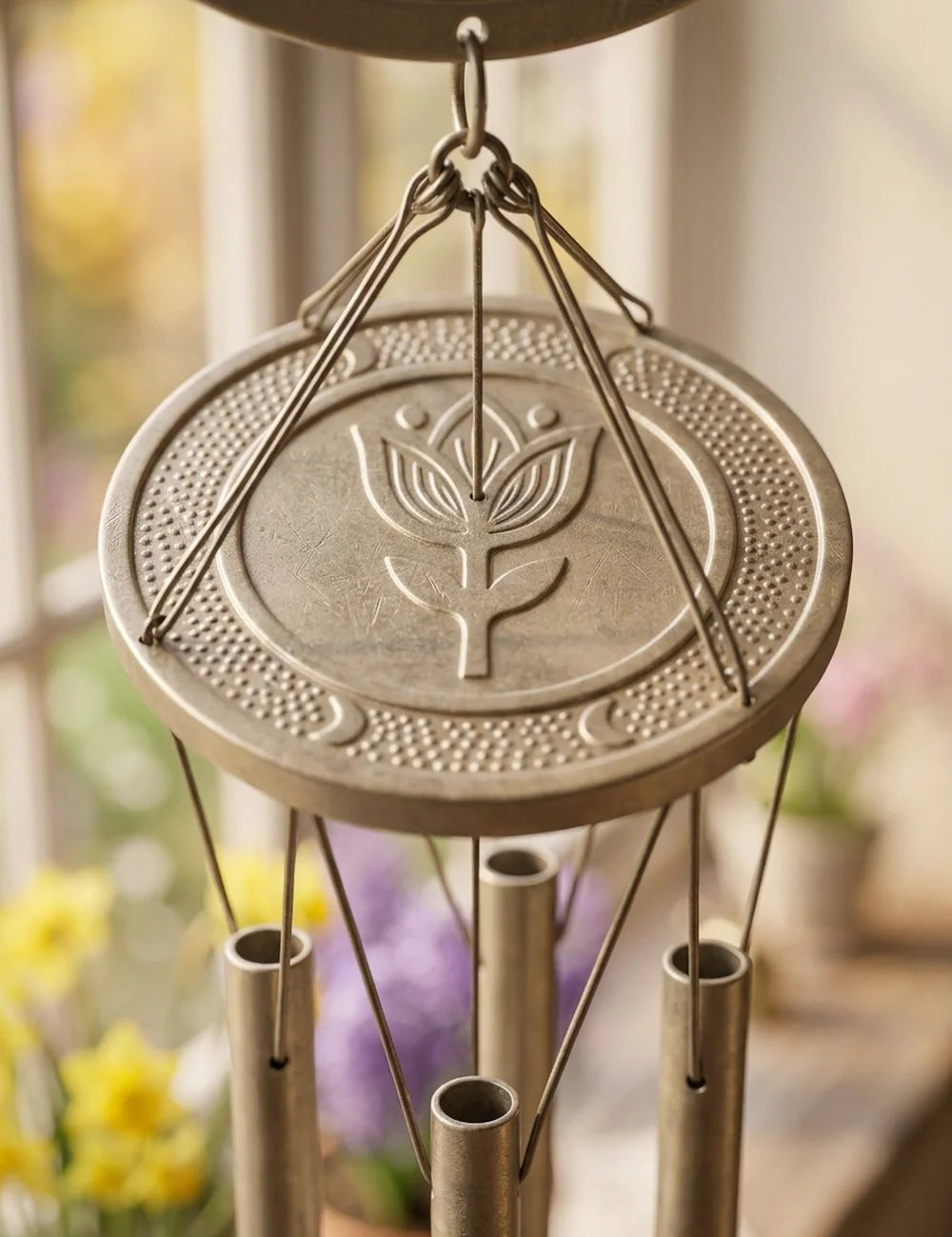 Windspiel Gardenlove – Nahaufnahme Materialdetail